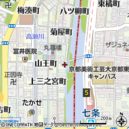 京都府京都市下京区上二之宮町388周辺の地図