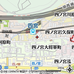 京都新聞　四ノ宮販売所周辺の地図