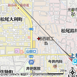京都府京都市西京区松尾木ノ曽町周辺の地図