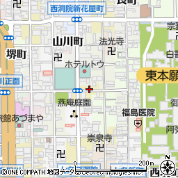 京都府京都市下京区蛭子水町周辺の地図
