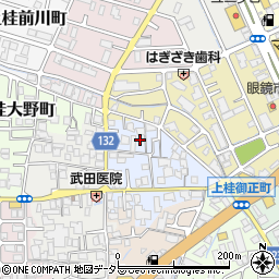 京都府京都市西京区上桂東居町16周辺の地図