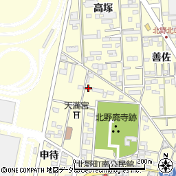 愛知県岡崎市北野町郷裏64-5周辺の地図