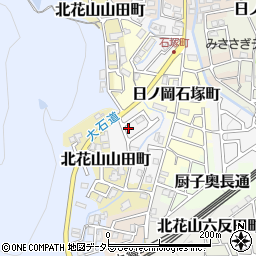 京都府京都市山科区御陵岡ノ西町38周辺の地図