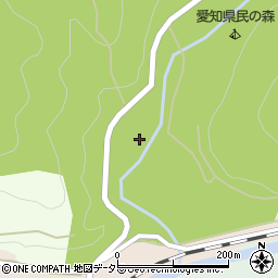 愛知県新城市門谷鳳来寺周辺の地図