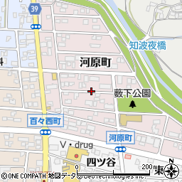 愛知県岡崎市河原町周辺の地図