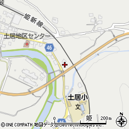 岡山県美作市土居223周辺の地図