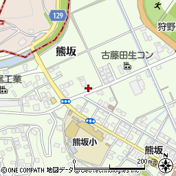 静岡県伊豆市熊坂633-1周辺の地図