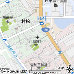 静岡県静岡市清水区村松32-3周辺の地図