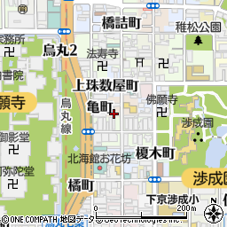 京都府京都市下京区筒金町55周辺の地図