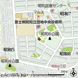 昭和６号公園トイレ周辺の地図