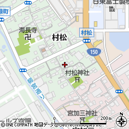 静岡県静岡市清水区村松57周辺の地図