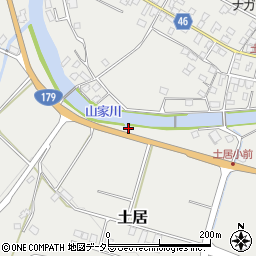 岡山県美作市土居883周辺の地図