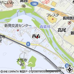 岡山県新見市西方周辺の地図