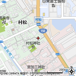 静岡県静岡市清水区村松34周辺の地図