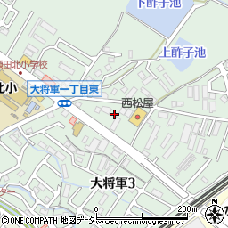 滋賀県大津市大将軍3丁目24-6周辺の地図