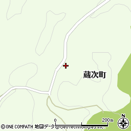 愛知県岡崎市蔵次町前田周辺の地図