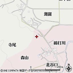 京都府亀岡市曽我部町法貴森山周辺の地図