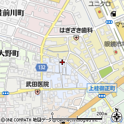 京都府京都市西京区上桂東居町17周辺の地図