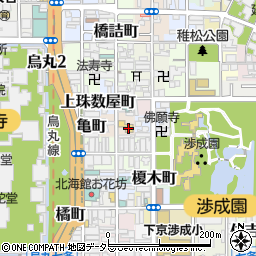 京都府京都市下京区筒金町周辺の地図