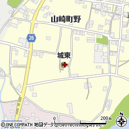 宍粟市立　城東保育所周辺の地図