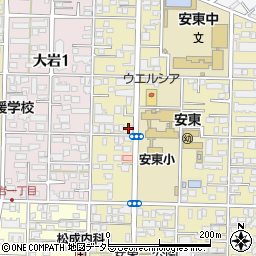 末廣鮨 安東店周辺の地図