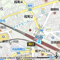 らあめん花月嵐刈谷駅前店周辺の地図