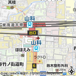 串楽 山科店周辺の地図