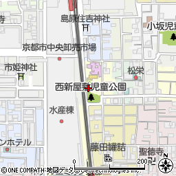 京都府京都市下京区西新屋敷揚屋町周辺の地図