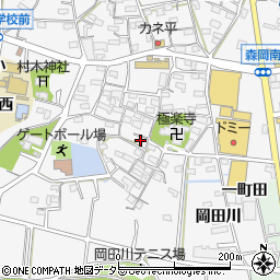 愛知県知多郡東浦町森岡岡田22周辺の地図