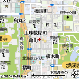 京都府京都市下京区筒金町49周辺の地図