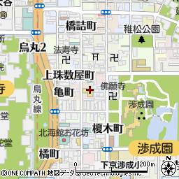 京都府京都市下京区筒金町46周辺の地図