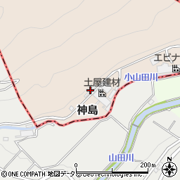 静岡県伊豆の国市神島1464周辺の地図