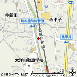 愛知県東海市加木屋町北平井7周辺の地図