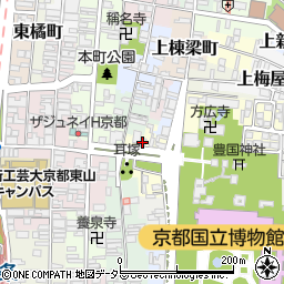 甘春堂東店周辺の地図