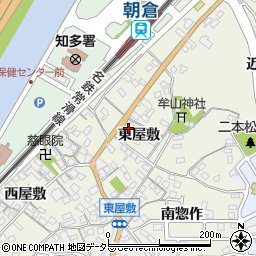 愛知県知多市新知東屋敷周辺の地図