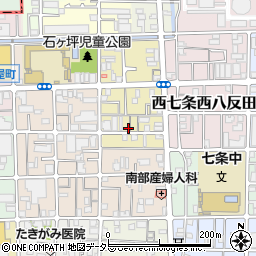 京都府京都市下京区西七条東石ケ坪町69周辺の地図