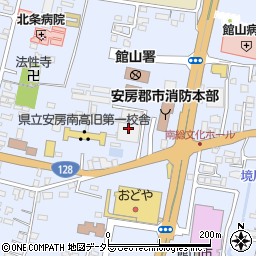 千葉県　警察本部館山警察署周辺の地図