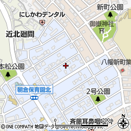 愛知県知多市朝倉町253周辺の地図