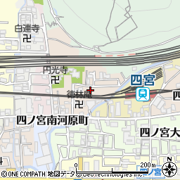 京都府京都市山科区四ノ宮泉水町16-25周辺の地図