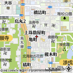 京都府京都市下京区筒金町45周辺の地図