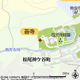京都府京都市西京区松尾神ケ谷町周辺の地図
