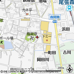 愛知県知多郡東浦町森岡岡田61周辺の地図