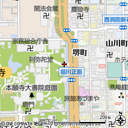 阿弥陀堂門周辺の地図