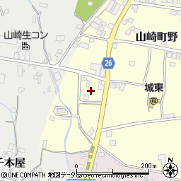 兵庫県宍粟市山崎町野378周辺の地図