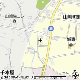 兵庫県宍粟市山崎町野377周辺の地図