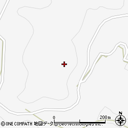 愛知県新城市作手田原中山周辺の地図