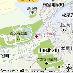 京都府京都市西京区松尾万石町周辺の地図