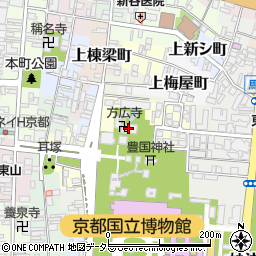 方広寺周辺の地図