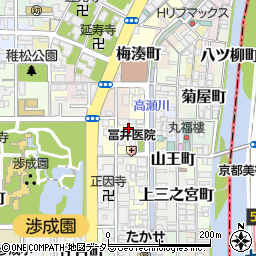 京都府京都市下京区溜池町周辺の地図