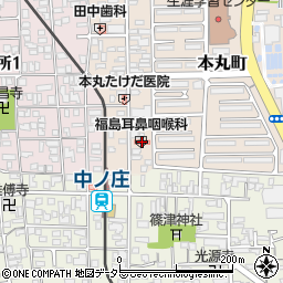 福島耳鼻咽喉科周辺の地図